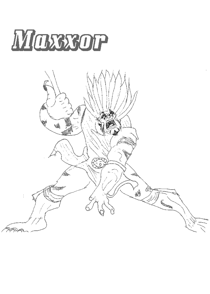 coloriage chaotic maxxor